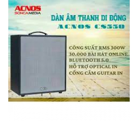 LOA XÁCH TAY DI ĐỘNG ACNOS CS550 300W  giá cũ 8trieu