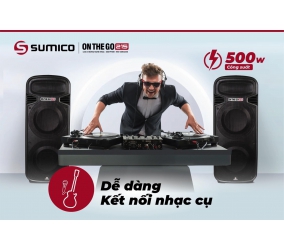 Sumico on the go 215 (4 tất đôi hãng tặng kèm 2 micro ( công xuất 500w)