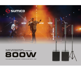 Loa cột EuroTech 1243 ST ( loa active 2 đường tiếng ) công xuất 800w